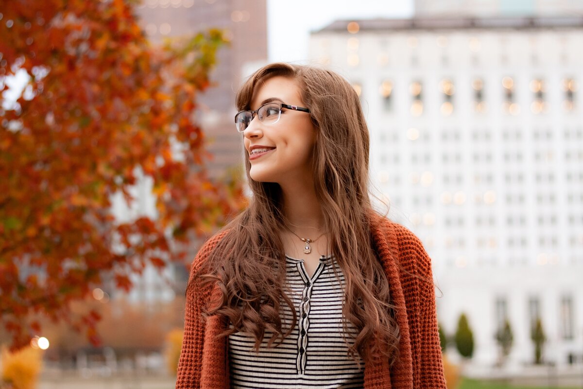 girl smiling with braces